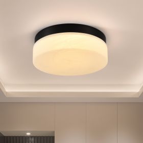12 Inch LED Ceiling Light, 24W Flush Mount Ceiling Light,Round Low Profile Ceiling Lights For Bedroom, Living Room, Dining Room Black