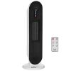 HOMCOM Home Space Heater, Portable Electric Heaters with 45 Degree Oscillation, Remote Control, 24H Timer and Overheating Protection, 1500W/1000W