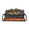 25 Inch Electric Fireplace Log Heater with Crackling Sound Timer Remote