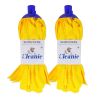 Mr Cleanie Microfibre Strip Mop Replacement Head for Household Cleaning Kitchen Bathroom 2-pack