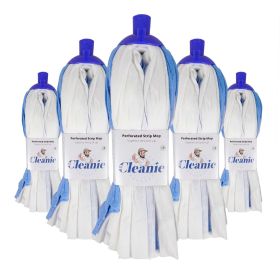 Mr Cleanie Perforated Strip Mop Replacement Head for Household Cleaning Kitchen Bathroom 5 Pack
