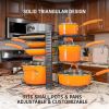 Pot Organizer Rack 8 Tiers Pots and Pans Organizer, Pot Lid Organizer for Kitchen Cabinet Cookware Organizers and Storage,Upgraded