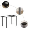 [Replace D0102H26NXG] 110cm Dining Table Tempered Glass Dining Table