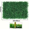 12 - Pack 24"x16" Artificial Grass Wall - 32 Square Feet, UV-Protected, Boxwood Hedge Design - Perfect for Indoor & Outdoor Spaces, Garden & Backyard
