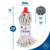 Mr Cleanie Cotton String Cord Floor Mop Replacement Head for Household Cleaning Kitchen Bathroom 5-Pack