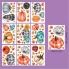 9 Sheets Fall Window Clings 98PCS Thanksgiving Window Stickers Pumpkin Maple Leaf Double Sided Static Window Decals for Autumn Party Supplies
