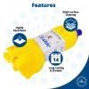 Mr Cleanie Microfibre Strip Mop Replacement Head for Household Cleaning Kitchen Bathroom 2-pack