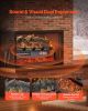 25 Inch Electric Fireplace Log Heater with Crackling Sound Timer Remote