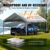 VEVOR Carport Replacement Canopy Cover 12 x 20 ft, Garage Top Tent Shelter Tarp Heavy-Duty Waterproof & UV Protected