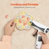 VEVOR Hot Glue Gun, Rechargeable Cordless Glue Gun, Mini Wireless Hot Glue Gun Kit with 2200mAh Battery, 20 Pcs Glue Sticks