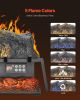 25 Inch Electric Fireplace Log Heater with Crackling Sound Timer Remote