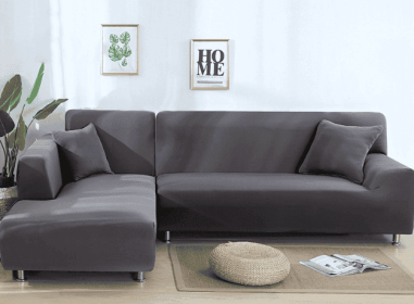 Solid Corner Sofa Covers Couch Slipcovers Elastica Material Sofa Skin Protector Cover Sofa Armchair (Option: 23-Pillowcase×2)