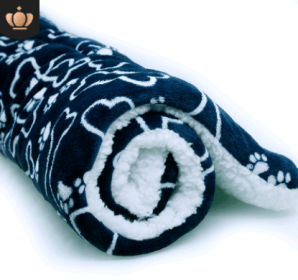 Cute Cat Blankets Dog Pet Mat (Option: Blue bone-S50x30)