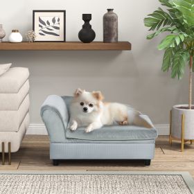 Luxury Fancy Dog Couch With Hidden Storage (Option: Light Gray-740x485x165 mm)