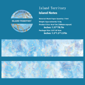 All Things Come To Trust Series PET Tape -- With Adhesive Backing (Option: Island territory-Volume1)