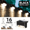 Solar Deck Lights Outdoor 16 Pack, Solar Step Lights Waterproof Led Solar lights for Outdoor Stairs, Step , Fence, Yard, Patio