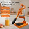 Household Multifunctional Slow Juicer, High-Nutrition Juice Extraction, Easy to Clean, Silver/Orange Optional