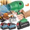High Power Cordless Leaf Blower 20000RPM Turbo Jet Air Blower 20V Battery Operated Handheld Dust Snow Remover for Yard Lawn Driveway Home Outdoor Birt
