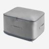 Large Foldable Storage Bag For Comforter Quilt Blanket Clothes Pillows Beddings Self Compression Organizer For Duvet Closet Storage Containers With Du