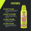 HALT! Handheld Fire Fighting Foam Spray – Non-Toxic, Easy to Use, Store, and Find in Emergency – Compact & Portable – Ideal for Home, Kitchen