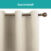 Grommets Thermal Insulated with Coated Lining 52 in. W x 63 in. L Indoor Blackout Curtains (Set of 2)