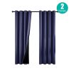 Grommets Thermal Insulated with Coated Lining 52 in. W x 63 in. L Indoor Blackout Curtains (Set of 2)
