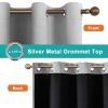 Polyester Grommets Thermal Insulated with Coated Lining 52 in. W x 84 in. L Indoor Blackout Curtains (Set of 2)