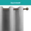 Polyester Grommets Thermal Insulated with Coated Lining 52 in. W x 84 in. L Indoor Blackout Curtains (Set of 2)