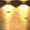 4PCS LED motion-sensing bulb, rechargeable cabinet light, stick-on wireless LED night light, under drawers, shelves, and cabinets, warm white