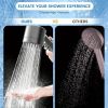 High Pressure Shower Head with Handheld & Filter, 3 Spray Modes, 5 Replacement Filters, Hydro Jet Power Wash for Hard Water