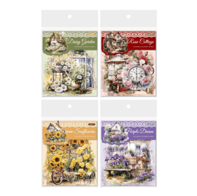 Scenic Series - With Adhesive- With Adhesive---Only Self Pickup (Option: Rose Cottage-20packs)